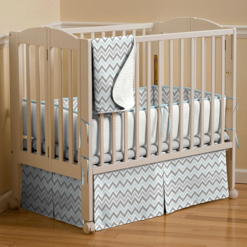 I Heart Pears Popular Chevron Crib Bedding