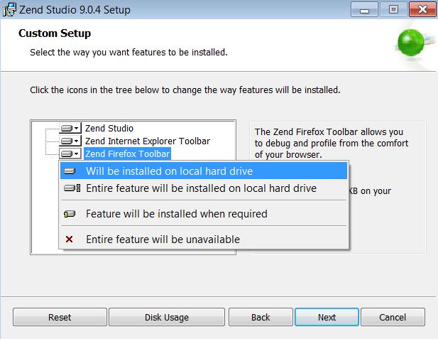 Install Zend Toolbar Firefox