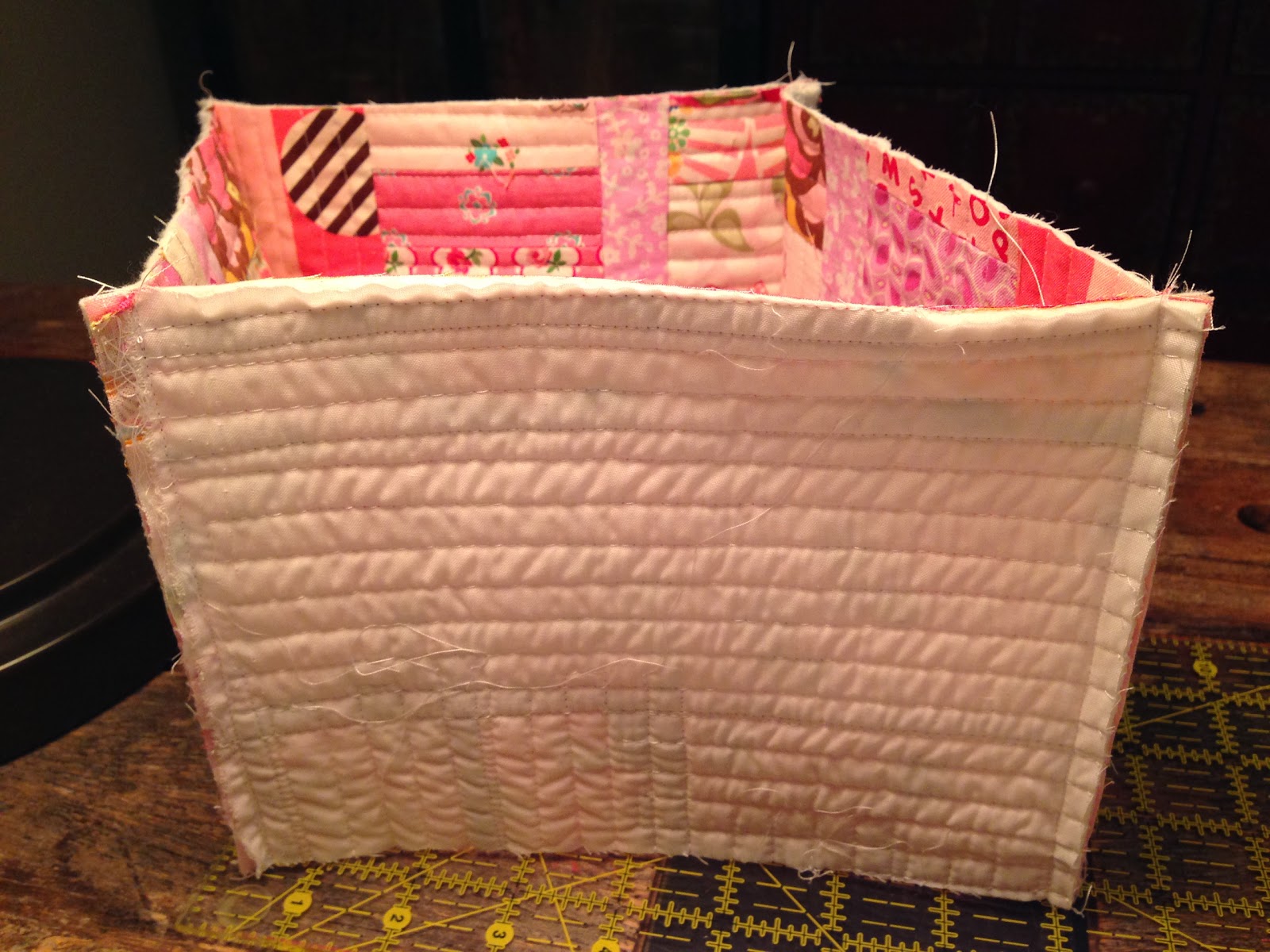 dream quilt create Lined Fabric Basket Tutorial