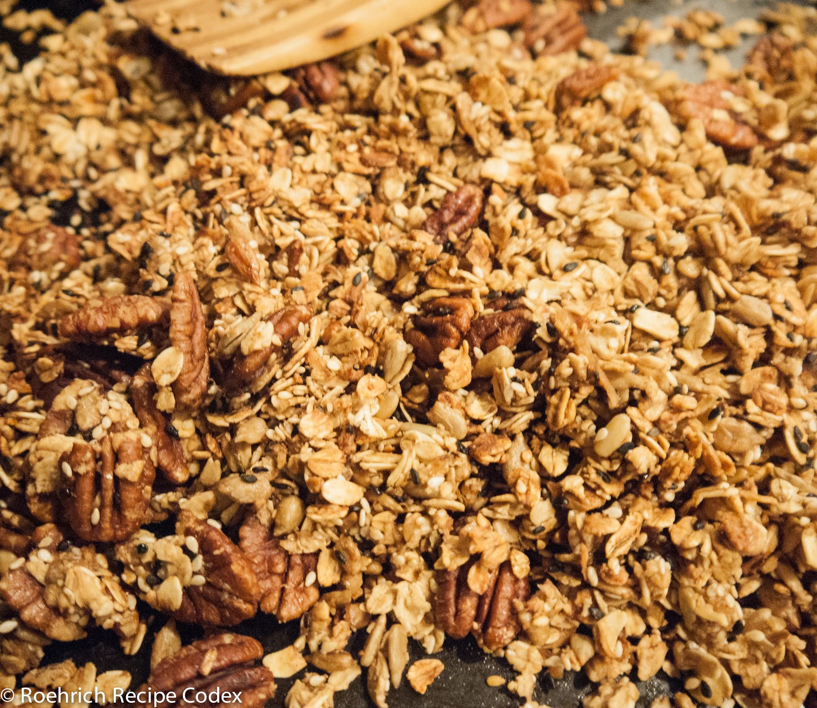 Recipe Codex Breakfast Daily Granola adapted from Nigella Lawson's Feast