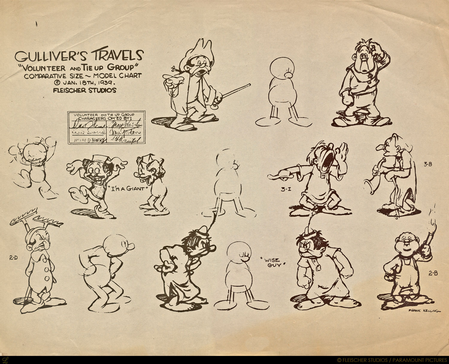 Living Lines Library Gulliver's Travels (1939) Production Cels