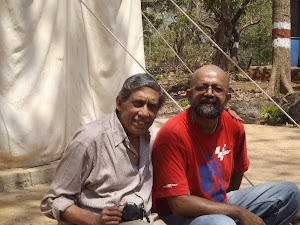 Mr Keith.Francis(Cartoonist) and myself at our camp accomodation.