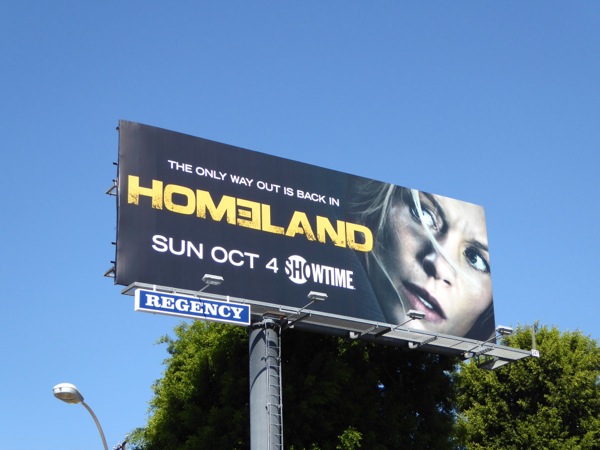 Homeland Season 5 billboard Homeland Season 5 billboard