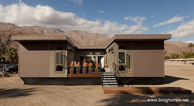 Vivienda prefabricada modular contemporánea - Fuente www.livinghomes.net Casa prefabricada contemporánea de Estados Unidos
