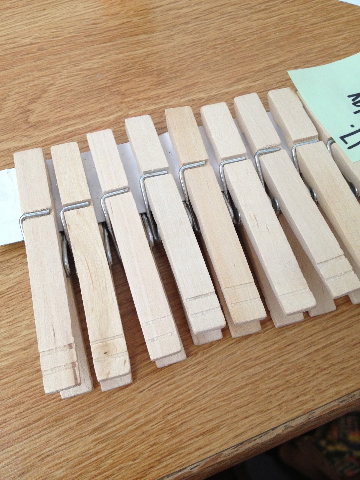 Clothespin Message Change With Us