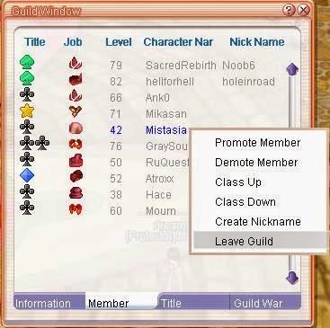 Flyff Guild system