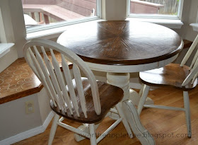 DIY Painted kitchen table by Over The Apple Tree