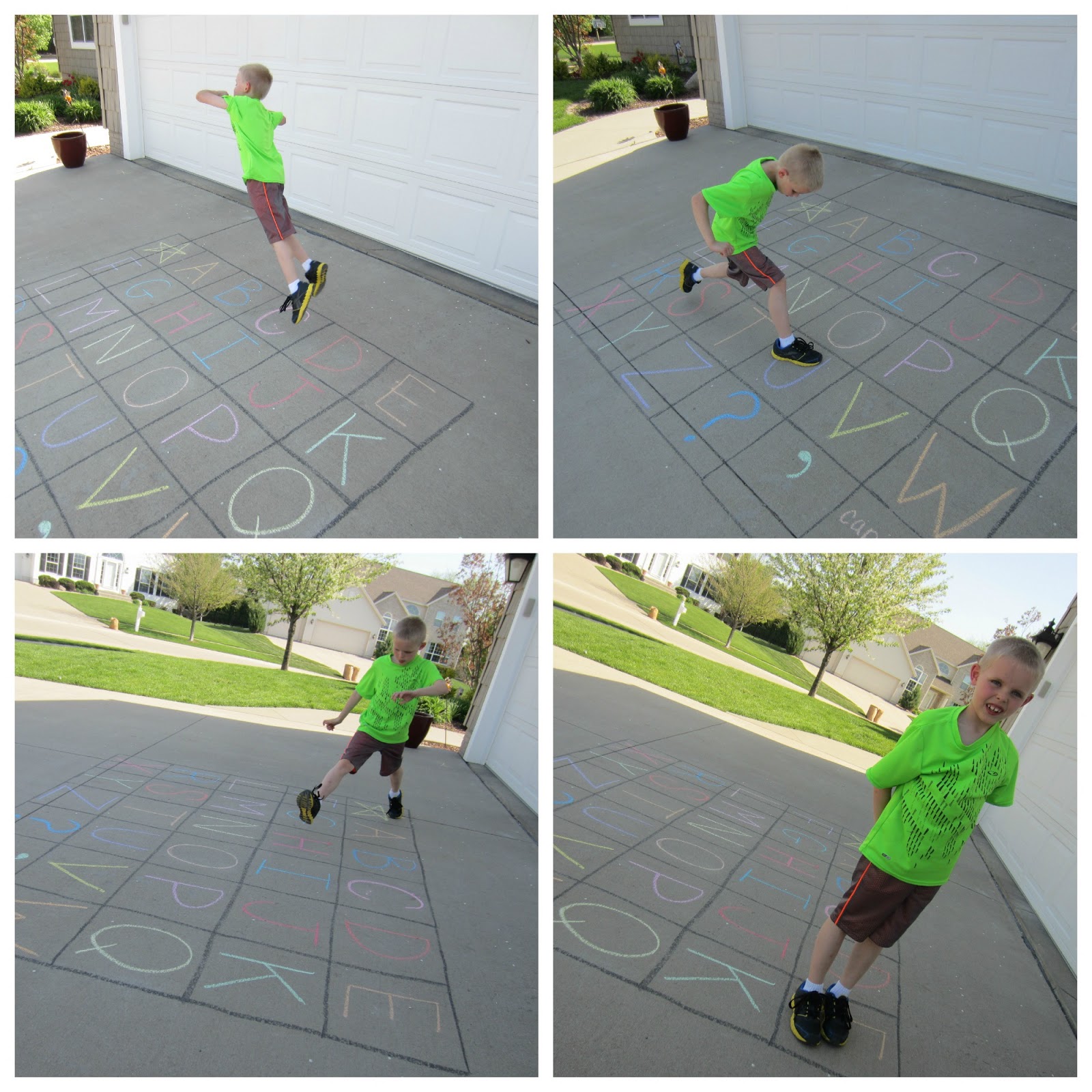 Relentlessly Fun, Deceptively Educational Sidewalk Chalk Spelling Hop