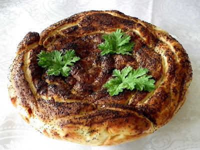 Bread with poppy seeds and scented leaves - traditional for Armindeni's Holiday