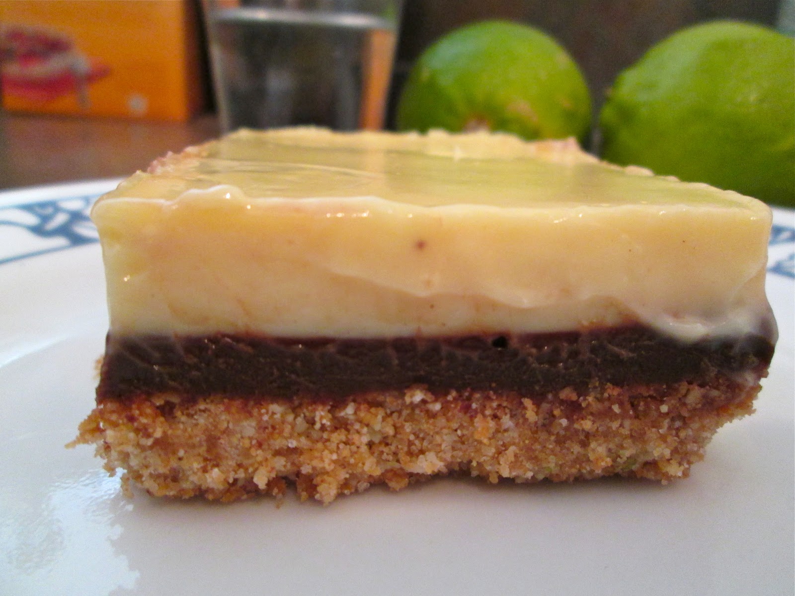 Your Girl for all Seasonings Tequila Lime Bars with Chocolate Ganache
