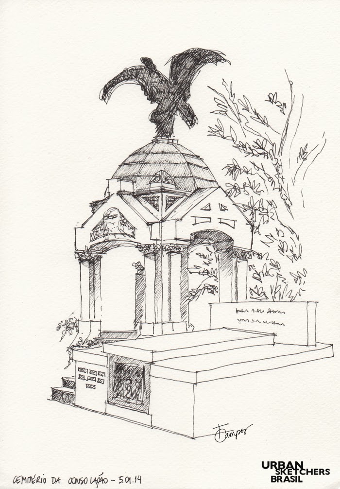 urban sketchers brasil cemitério da consolação