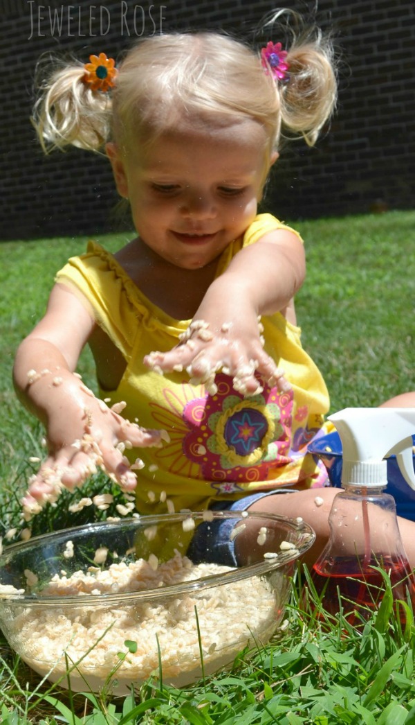 Popping Rice Sensory Play Growing A Jeweled Rose
