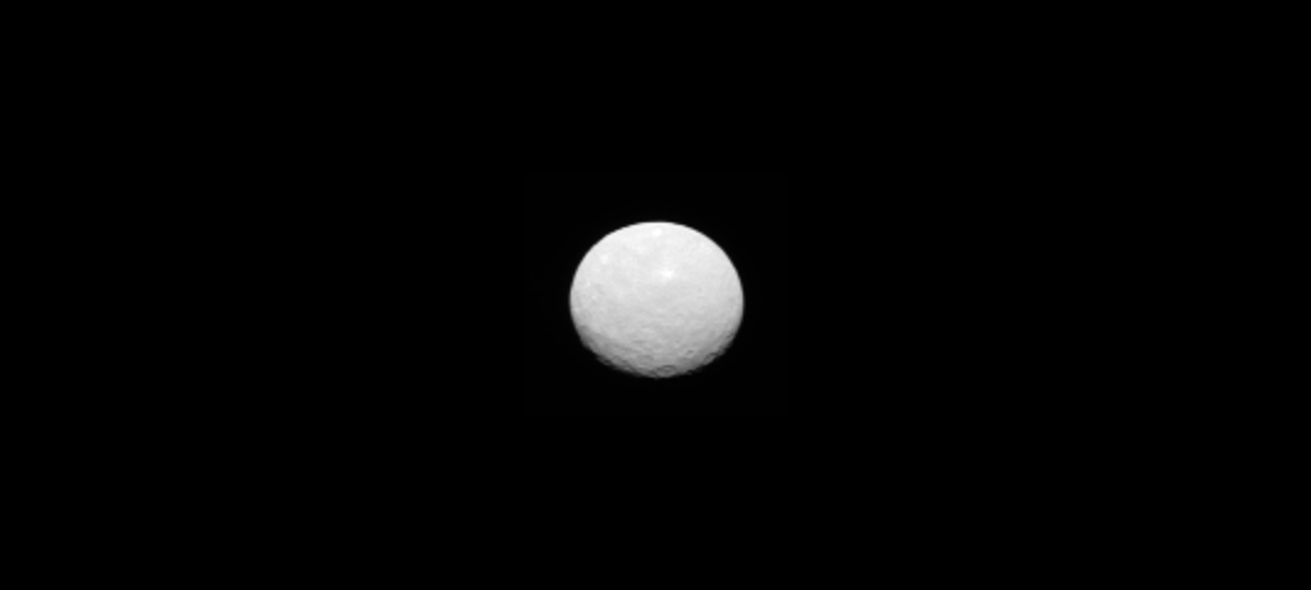 Dawn gets closer views of Ceres  Dawn gets closer views of Ceres   NASA's Dawn spacecraft, on approach to dwarf planet Ceres, has acquired its latest and closest-yet snapshot of this mysterious world.  At a resolution of 8.5 miles (14 kilometers) per pixel, the pictures represent the sharpest images to date of Ceres.  After the spacecraft arrives and enters into orbit around the dwarf planet, it will study the intriguing world in great detail. Ceres, with a diameter of 590 miles (950 kilometers), is the largest object in the main asteroid belt, located between Mars and Jupiter.  Dawn's mission to Vesta and Ceres is managed by the Jet Propulsion Laboratory for NASA's Science Mission Directorate in Washington. Dawn is a project of the directorate's Discovery Program, managed by NASA's Marshall Space Flight Center in Huntsville, Alabama. UCLA is responsible for overall Dawn mission science. Orbital Sciences Corp. of Dulles, Virginia, designed and built the spacecraft. JPL is managed for NASA by the California Institute of Technology in Pasadena. The framing cameras were provided by the Max Planck Institute for Solar System Research, Gottingen, Germany, with significant contributions by the German Aerospace Center (DLR) Institute of Planetary Research, Berlin, and in coordination with the Institute of Computer and Communication Network Engineering, Braunschweig. The visible and infrared mapping spectrometer was provided by the Italian Space Agency and the Italian National Institute for Astrophysics, built by Selex ES, and is managed and operated by the Italian Institute for Space Astrophysics and Planetology, Rome. The gamma ray and neutron detector was built by Los Alamos National Laboratory, New Mexico, and is operated by the Planetary Science Institute, Tucson, Arizona.  Image Credit: NASA/JPL-Caltech/UCLA/MPS/DLR/IDA/PSI Explanation from: http://www.nasa.gov/jpl/dawn-gets-closer-views-of-ceres/index.html