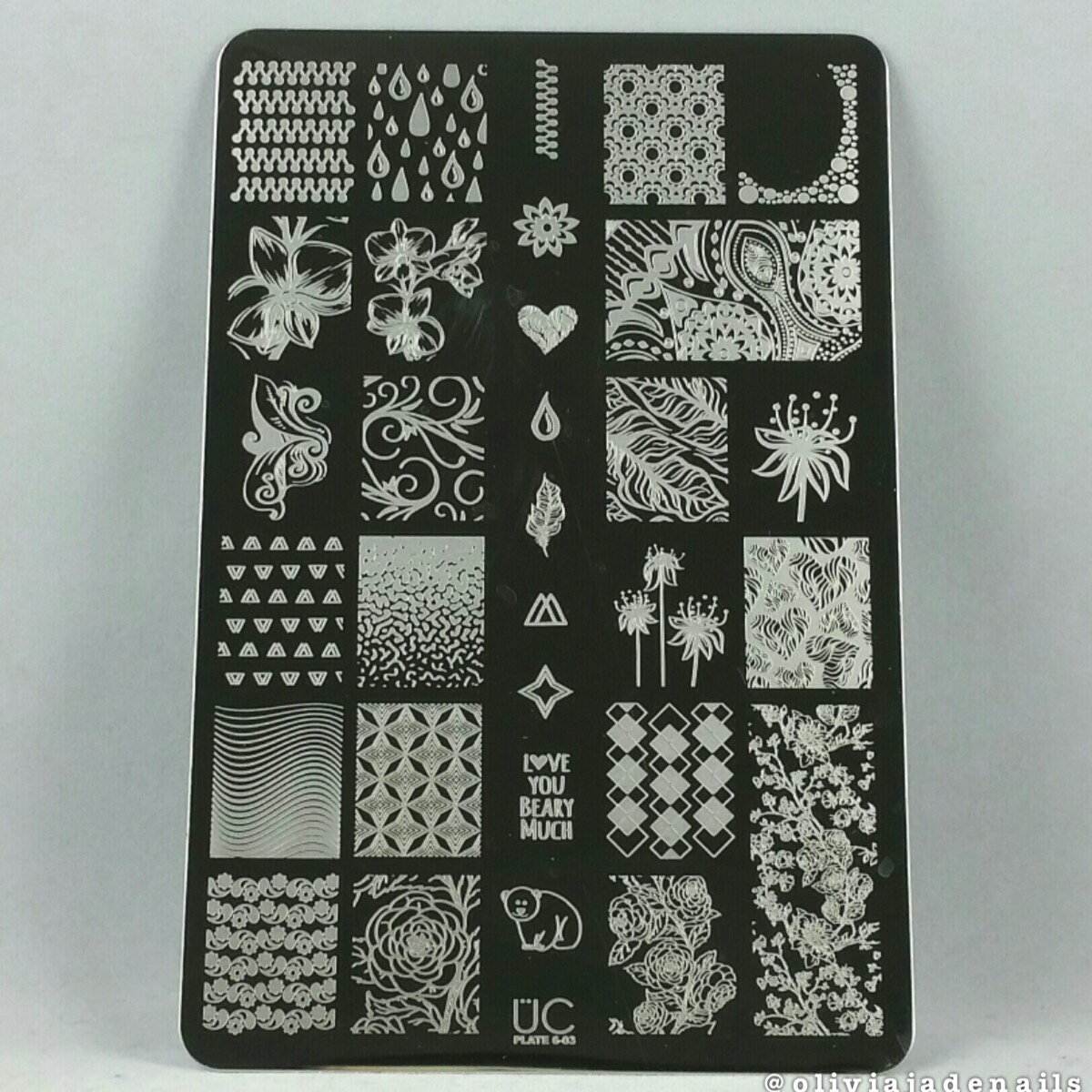 Uberchic Beauty Collection Six Stamping Plates - Swatches & Review by Olivia Jade Nails