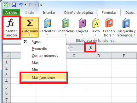 FUNCION EN EXCEL funcion en excel: