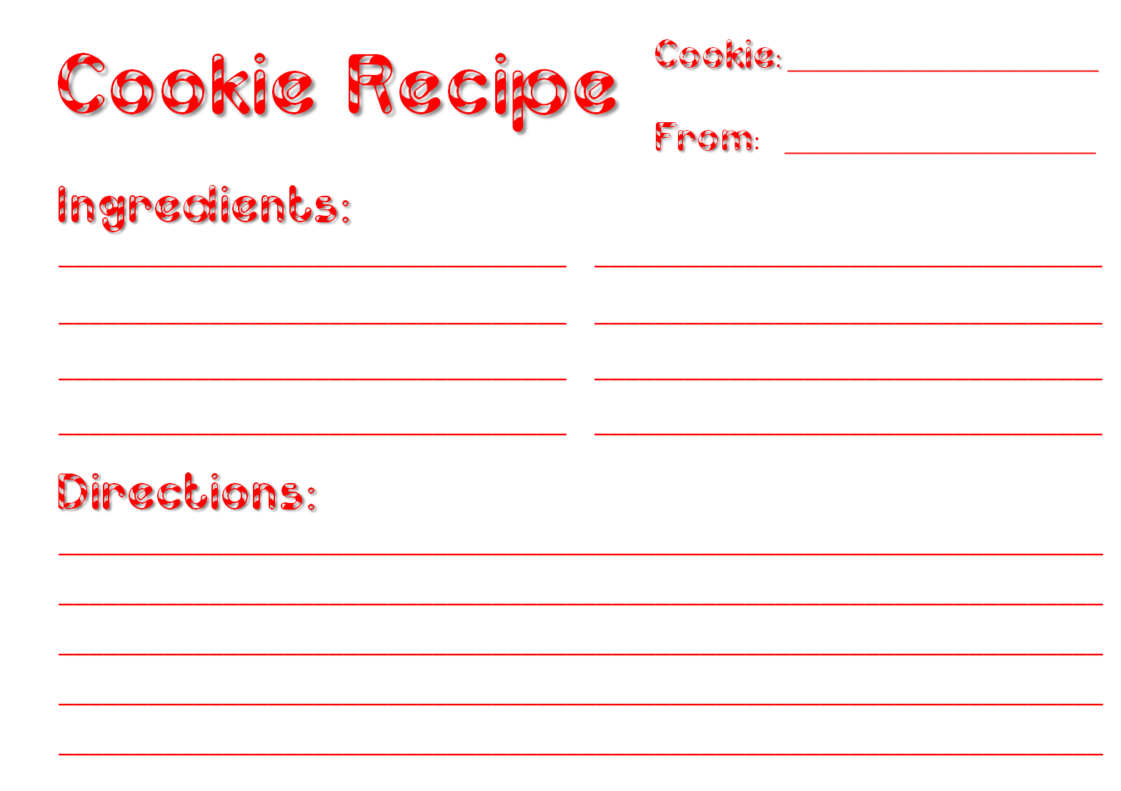 Printable Cookie Exchange Recipe Cards | classy event organizer december 2012 Printable Cookie Exchange Recipe Cards | classy event organizer december 2012