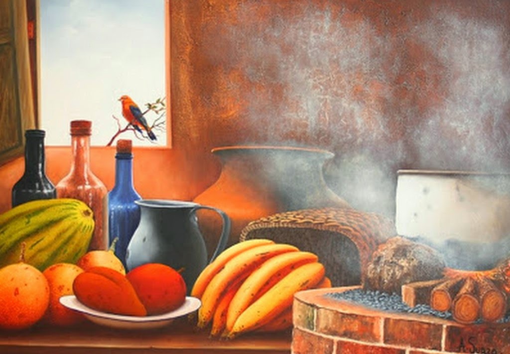 bodegones-para-casas-rusticas cuadros-rusticos-para-cocinas