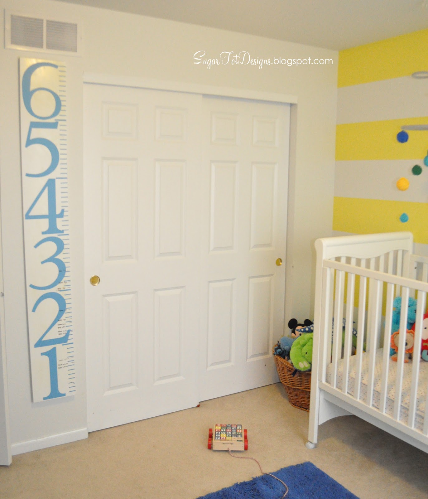 sugartotdesigns Yellow Striped Nursery ***UPDATE***