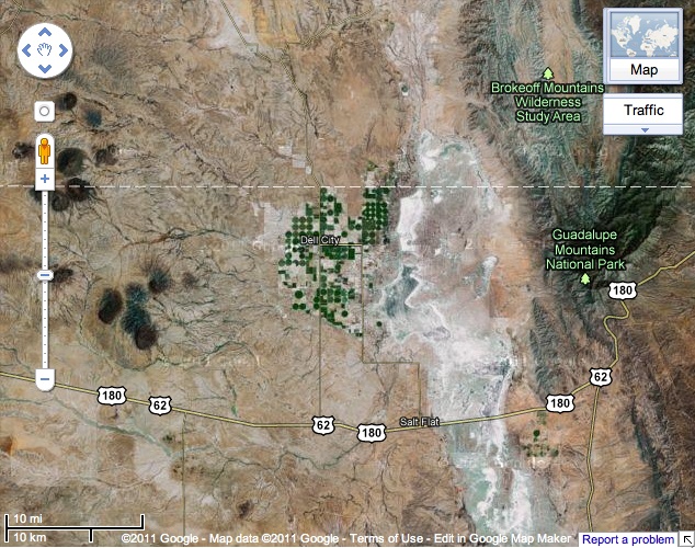 Tales from Dell City, Texas Dell City Google Earth