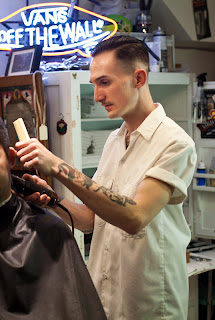 Steven Movember Moustache crow's nest barbershop