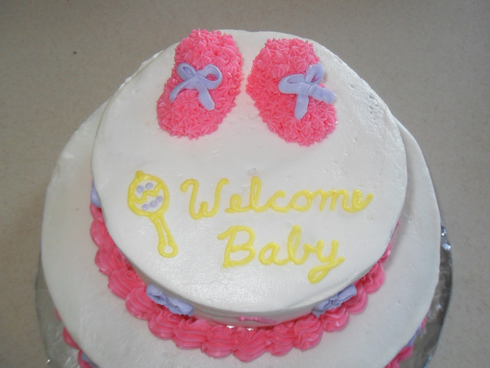 Simple Joy Crafting Baby Shower Cake Girl