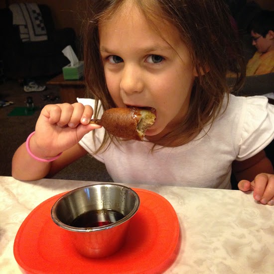 Food Pusher Pancake Sausage Dogs (on a Stick)