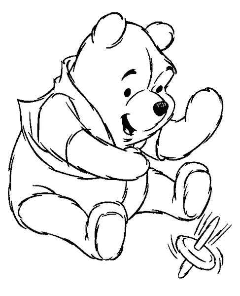 Baby Winnie the Pooh Coloring Pages