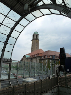 berlin, spandau, s-bahn, rathaus, brucke