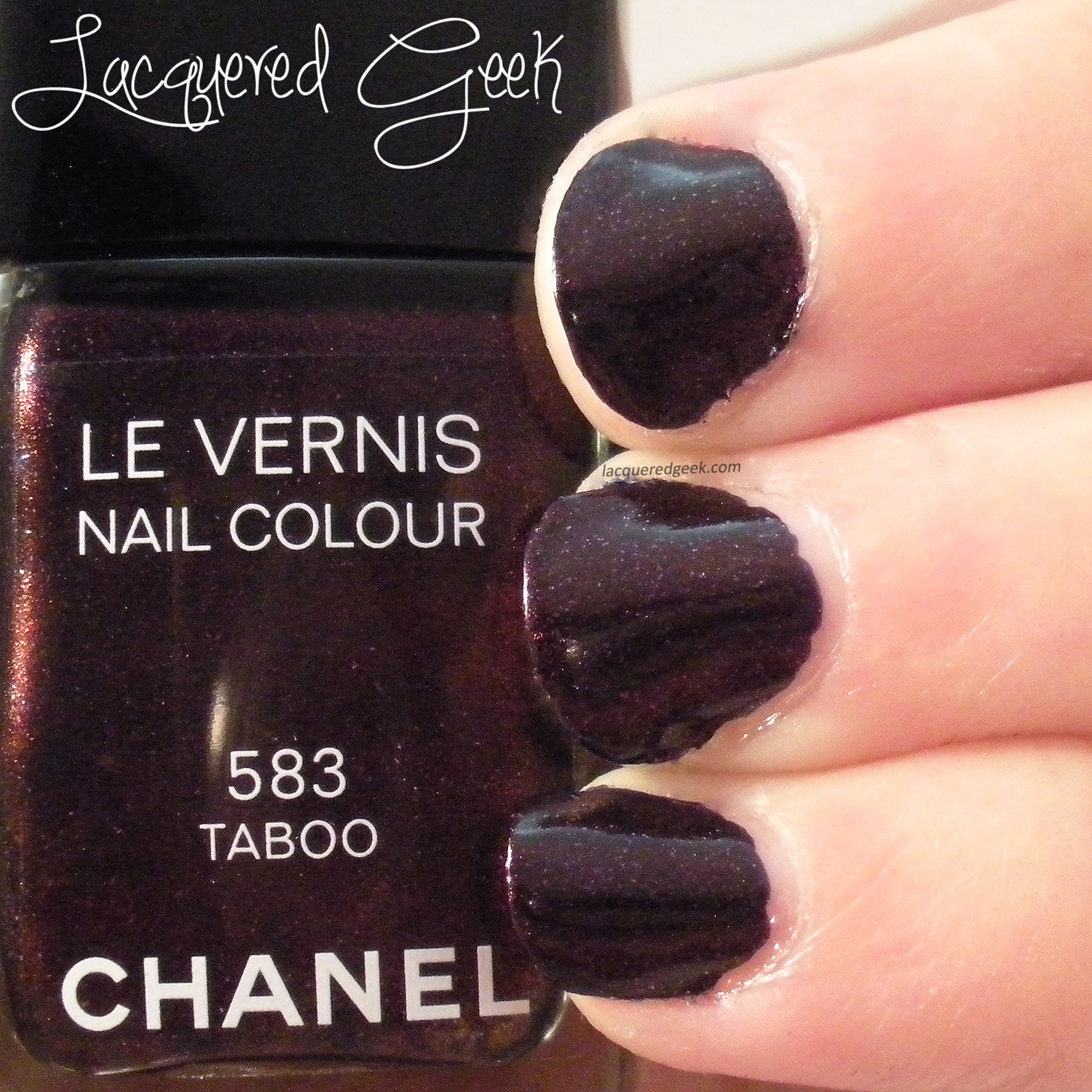 Chanel Taboo nail polish swatch