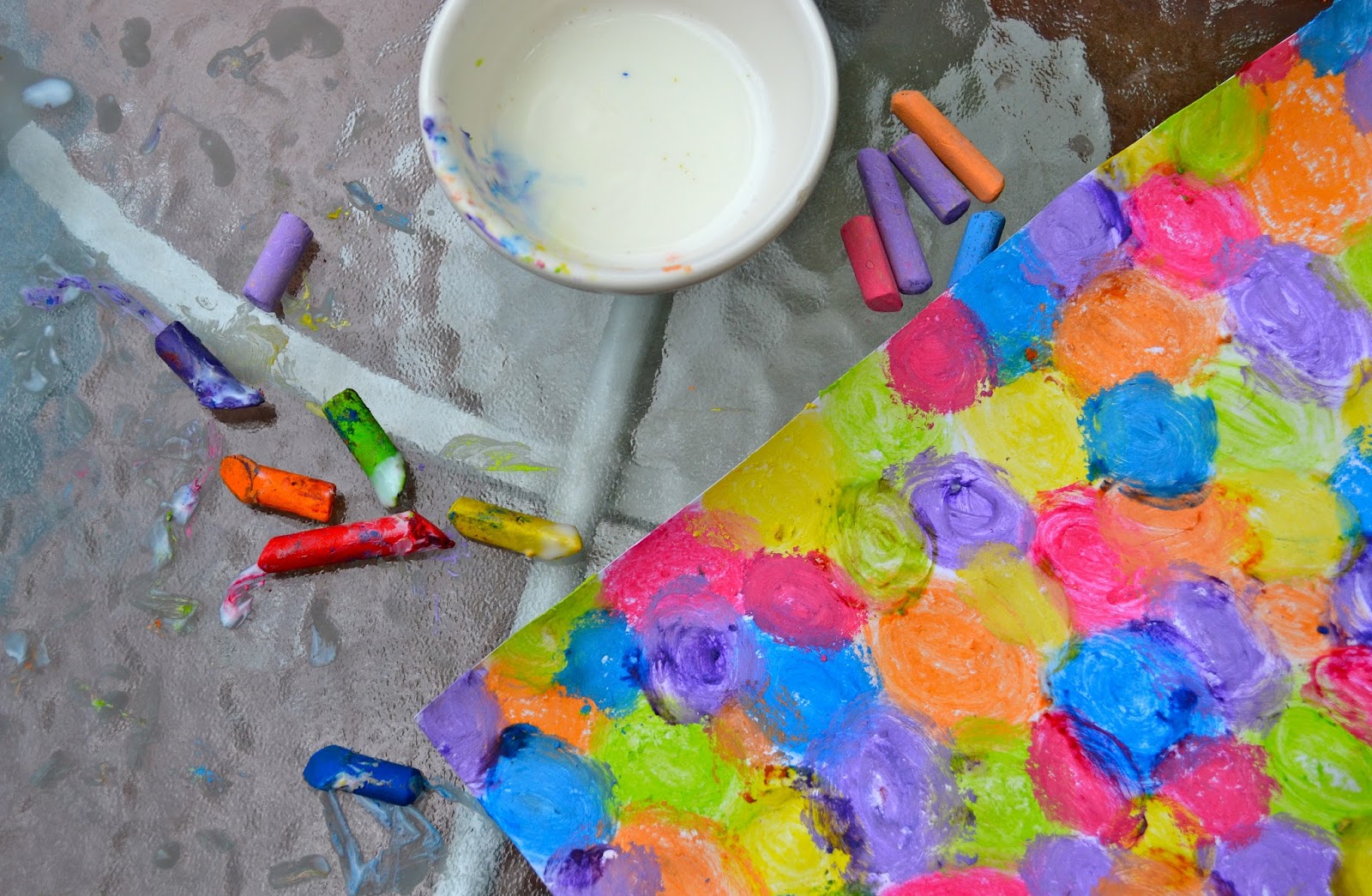 Real Life, One Day at a Time buttermilk chalk art