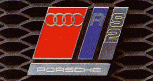 Flagras Grandes Marcas Alemãs AUDI+RS2+badge