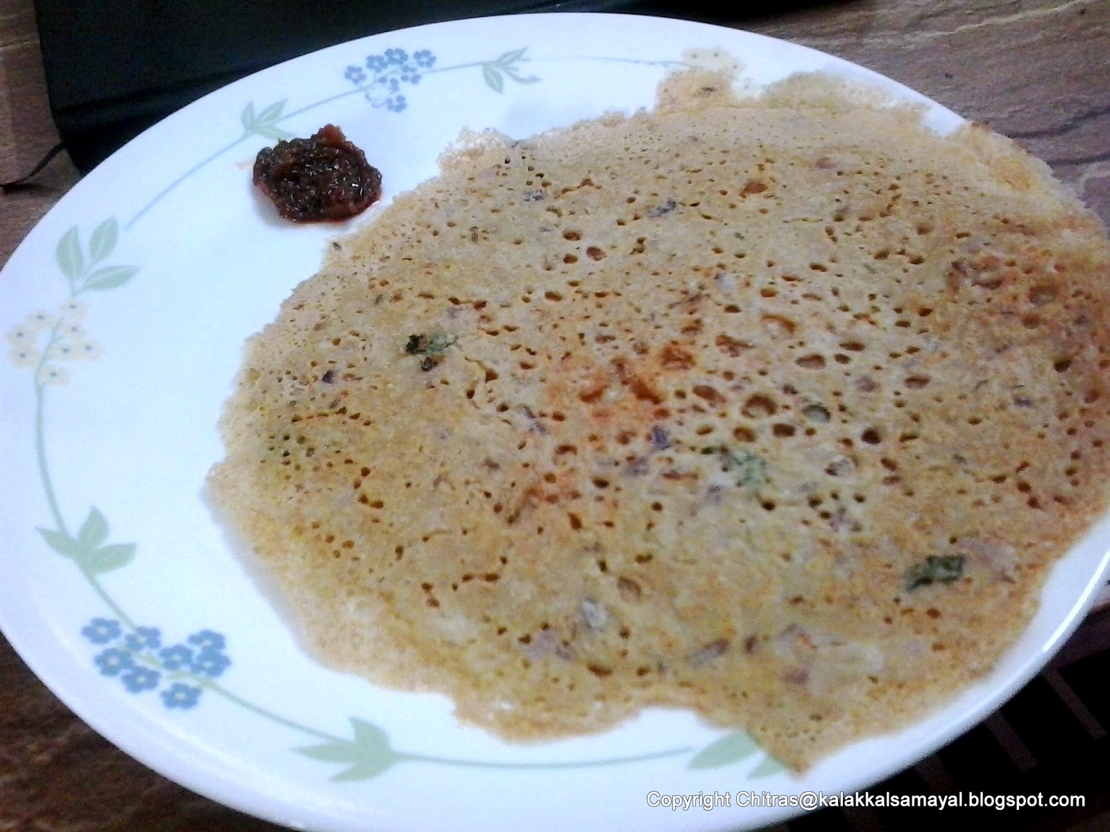 kalakkalsamayal Thinai Dosai