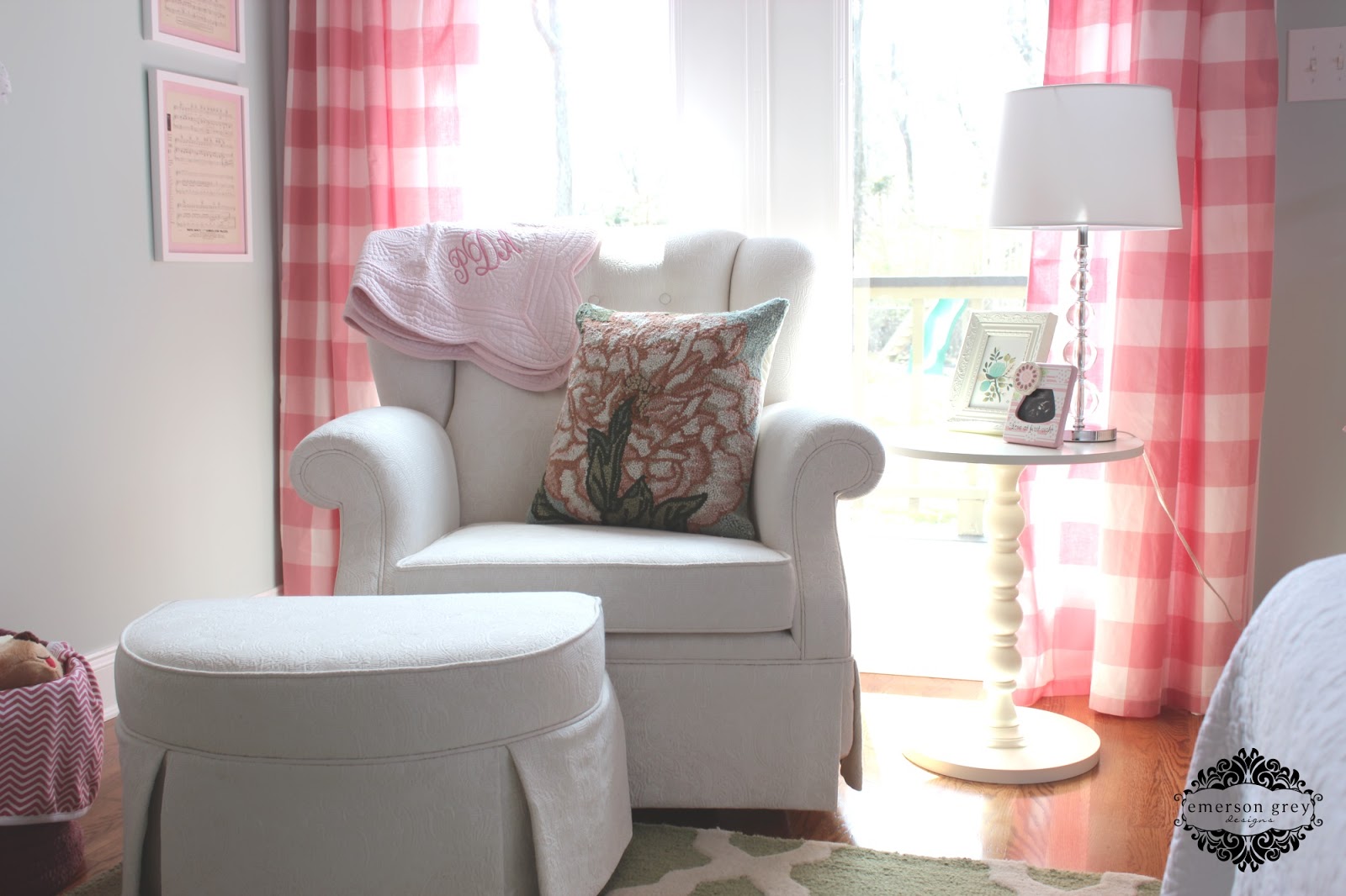 Bonjour {pale blue and pink nursery}