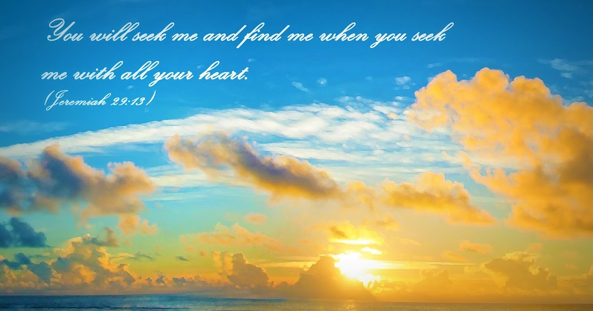 Bible Verse Wallpaper Creations: Jeremiah 29:13