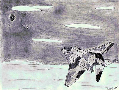 Tehran UFO Event - 1976 (Artist Rendering) Tehran UFO Event - 1976 (Artist Rendering)