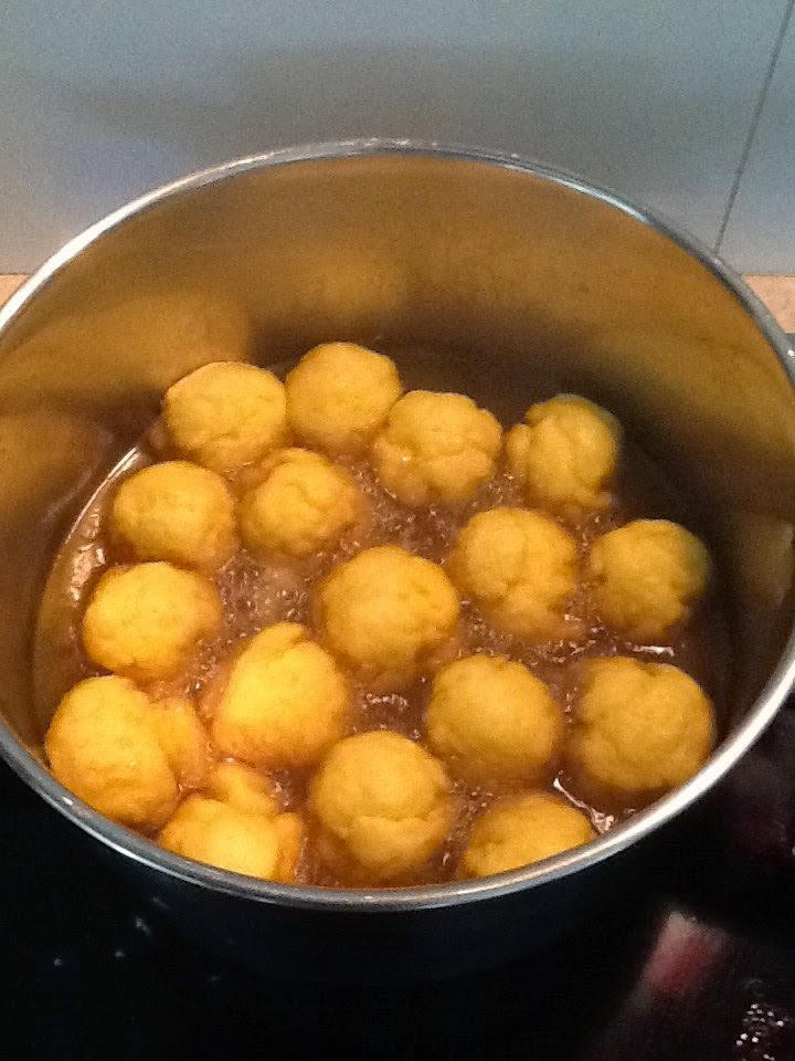 ALDI home cook Maple syrup dumplings