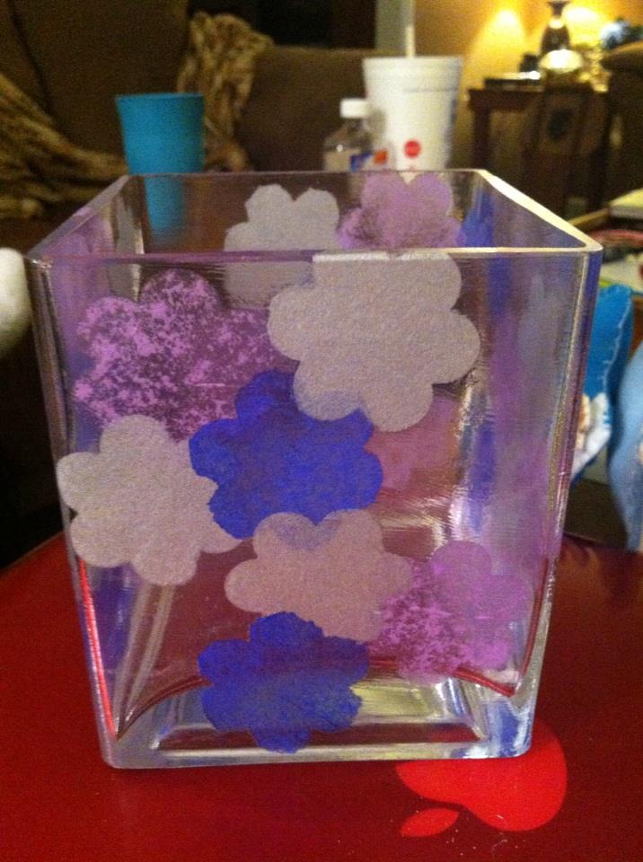 Chelsea Cecelia Creations Tissue Paper ModPodge Vase