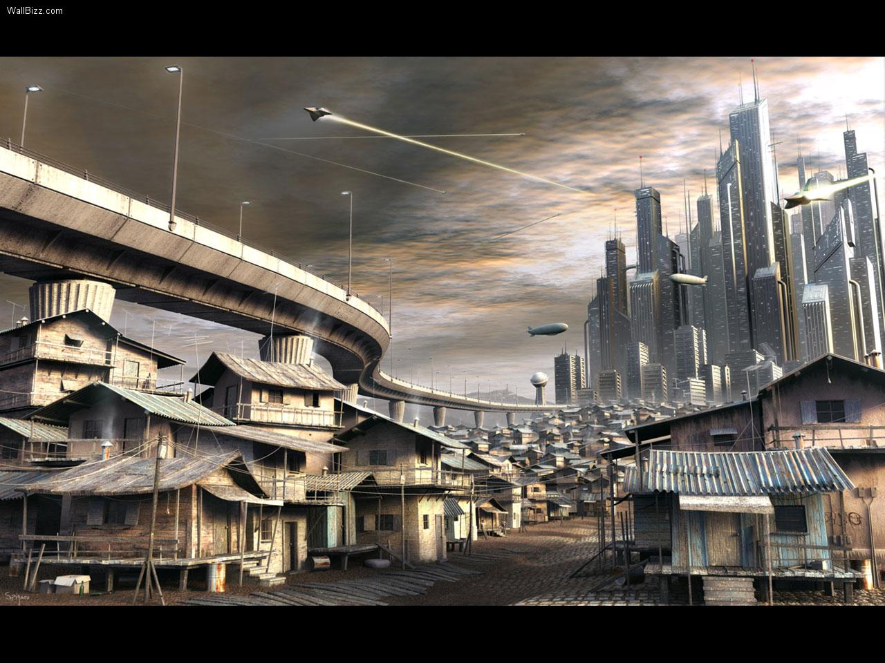 Wallpapers Photos Images: Futuristic city wallpaper