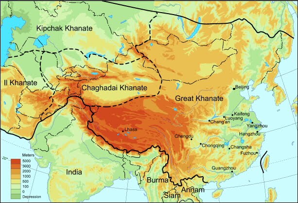 kublai khan map