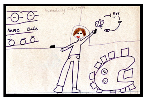 Desenho Animado Crianças De Tabuleiro De Espaço De Jogo Enigma