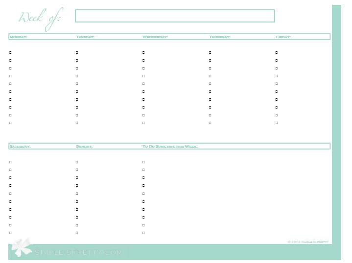 todo list pdf