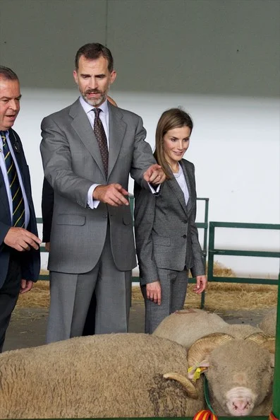 King Felipe and Queen Letizia of Spain attend International Cattle Fair in Zafra Spain 