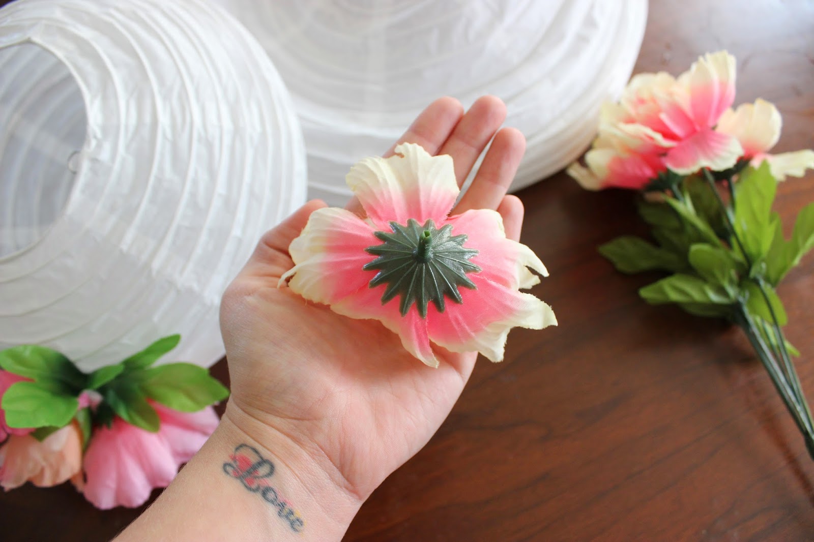 Crystal Rose DIY flower paper lanterns