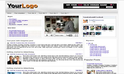 Samar-Samar Blogger Template