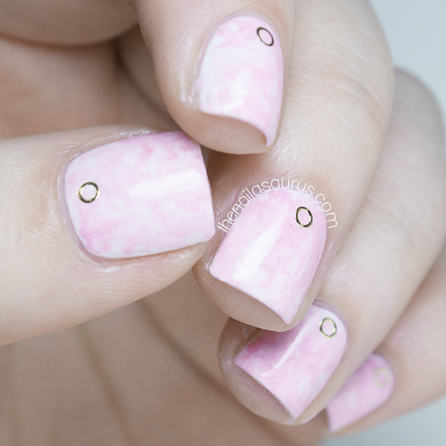 The Nailasaurus UK Nail Art Blog Pink Acid Wash Nail Art Inspired