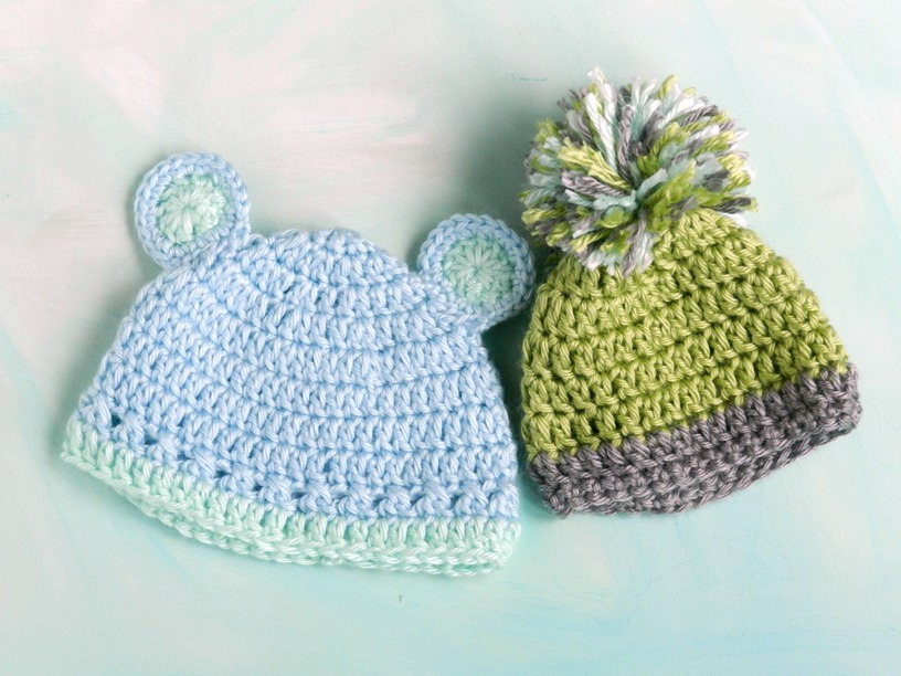 Elise Engh Studios Crochet Baby Boy Hats