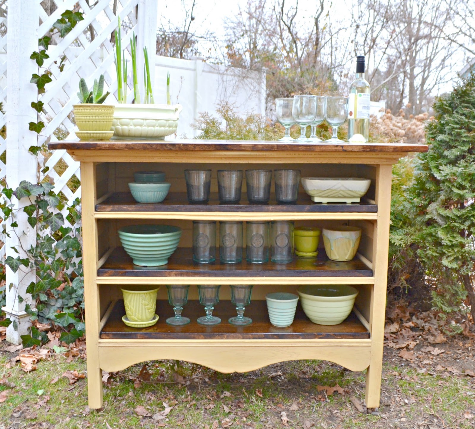 Heir and Space: An Antique Dresser Turned Kitchen Island
