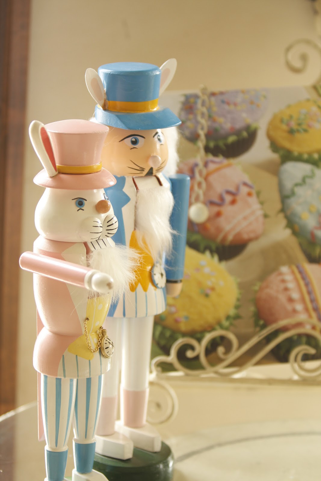 Bunny Nutcracker Table Purple Chocolat Home