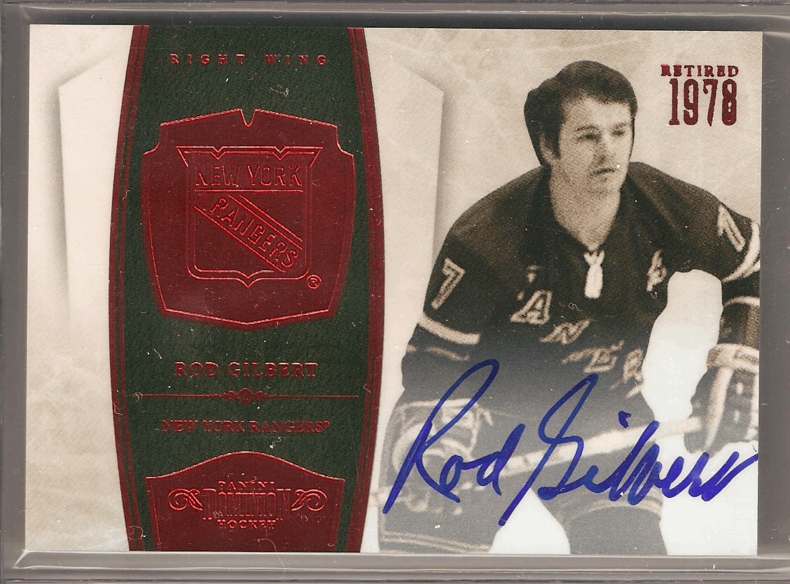 Hockey Card Heaven 1,000 Point NHL Player Autographs 73 Rod Gilbert