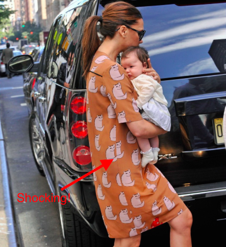 Victoria Beckham Is She The 21st Designer Of Emperor S New Cat Dress From A Few Seasons Ago Is Anything To Go By I M Not So Sure Look At The Seam Match More Akin Something You D Purchase For Fiver On